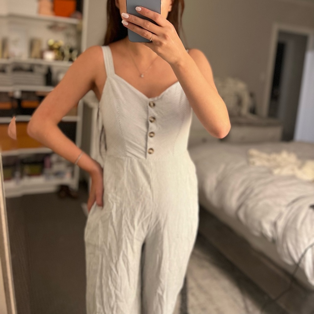 Striped jumpsuit